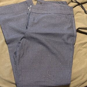 Women’s Navy Blue Textured Pull-On Pants